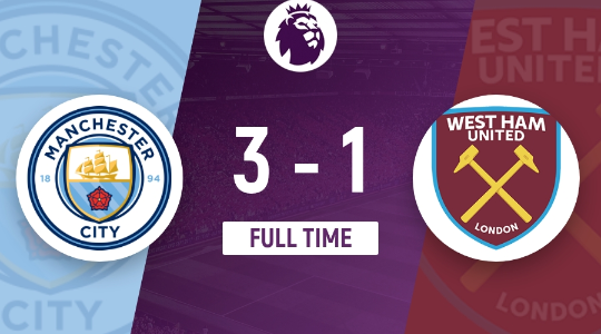 英超收官-曼城3-1轻取西汉姆实现英超四连冠 福登双响 英超收官-曼城3-1轻取西汉姆实现英超四连冠 福登双响