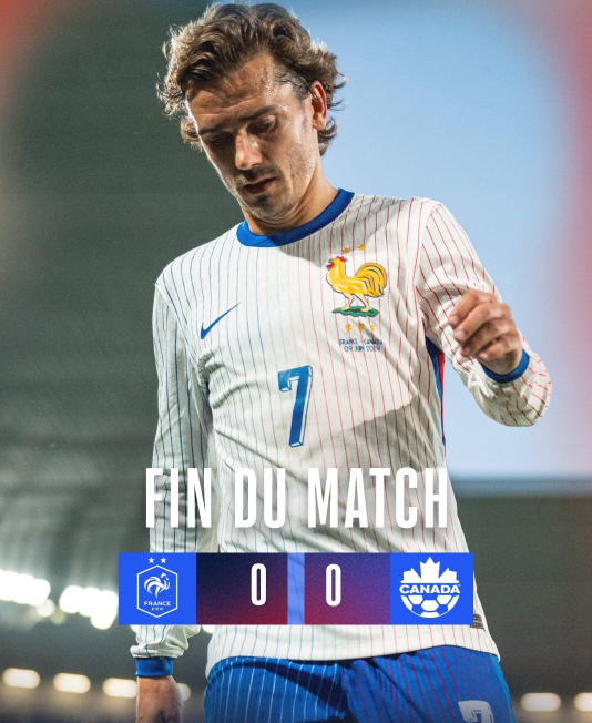 友谊赛-法国0-0闷平加拿大 姆巴佩替补造险图拉姆中框 友谊赛-法国0-0闷平加拿大 姆巴佩替补造险图拉姆中框