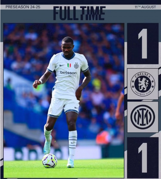 友谊赛-图拉姆破门乌戈丘库绝平切尔西1-1国米 蓝军季前赛6战1胜 友谊赛-图拉姆破门乌戈丘库绝平切尔西1-1国米 蓝军季前赛6战1胜