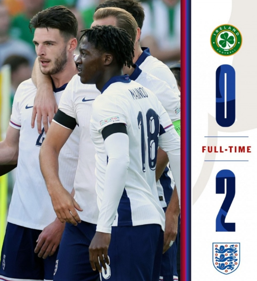 欧国联-爱尔兰0-2不敌英格兰,赖斯传射,格拉利什破门 欧国联-爱尔兰0-2不敌英格兰,赖斯传射,格拉利什破门