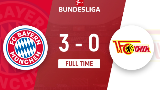 德甲-拜仁3-0轻取柏林联合，凯恩两射一传，科曼传射