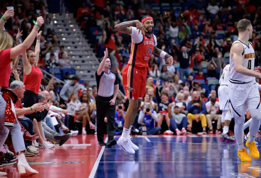 莺歌29+9+7 小波特24+6 约基奇缺阵 鹈鹕终结掘金5连胜 莺歌29+9+7 小波特24+6 约基奇缺阵 鹈鹕终结掘金5连胜