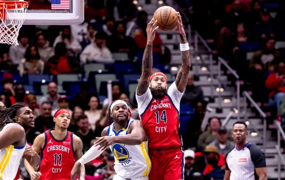 库里19+7+7 维金斯30分 莺歌18+7 勇士力擒鹈鹕迎杯赛三连胜