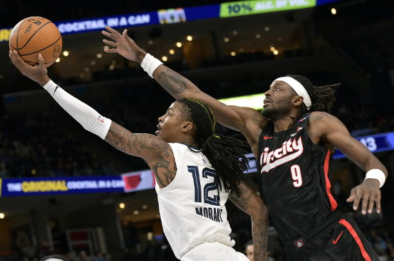 莫兰特复出23分钟砍22+11 JJJ21+6 灰熊主场轻取开拓者 莫兰特复出23分钟砍22+11 JJJ21+6 灰熊主场轻取开拓者