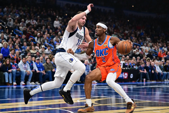 NBA杯-SGA39+8 东契奇遭遇严防15中5 雷霆淘汰独行侠进半决赛