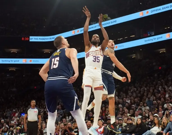 杜兰特27+6 比尔27分 约基奇25+15 太阳复仇掘金结束3连败 杜兰特27+6 比尔27分 约基奇25+15 太阳复仇掘金结束3连败