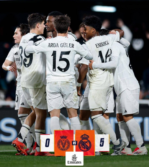 国王杯-皇马5-0大胜米内拉,居勒尔双响,巴尔韦德传射 国王杯-皇马5-0大胜米内拉,居勒尔双响,巴尔韦德传射