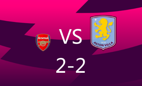 英超-阿森纳主场2-2战平维拉,特罗萨德助攻双响 英超-阿森纳主场2-2战平维拉,特罗萨德助攻双响