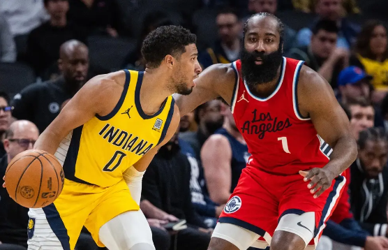 小卡缺阵 哈登31+7+11 哈利伯顿29+12 快船遭步行者双杀