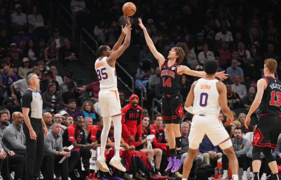 布克41分武切维奇24+6 杜兰特26分太阳127-121胜公牛 布克41分武切维奇24+6 杜兰特26分太阳127-121胜公牛