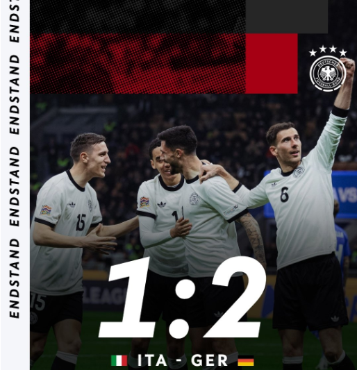 欧国联-德国2-1意大利,克莱因丁斯特、格雷茨卡破门,基米希两助攻 欧国联-德国2-1意大利,克莱因丁斯特、格雷茨卡破门,基米希两助攻