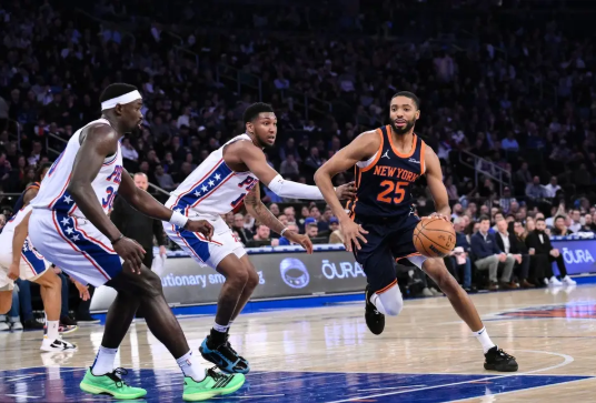 阿努诺比27+5 沙梅特6记三分 格莱姆斯26+5 尼克斯轻取76人 阿努诺比27+5 沙梅特6记三分 格莱姆斯26+5 尼克斯轻取76人