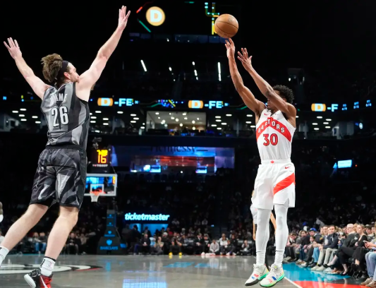 莫格博17+11+7 蒂米13+7 猛龙8人上双力克篮网止3连败 莫格博17+11+7 蒂米13+7 猛龙8人上双力克篮网止3连败