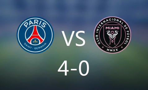 世俱杯-巴黎4-0完胜迈阿密,内维斯梅开二度,梅西头球造险 世俱杯-巴黎4-0完胜迈阿密,内维斯梅开二度,梅西头球造险